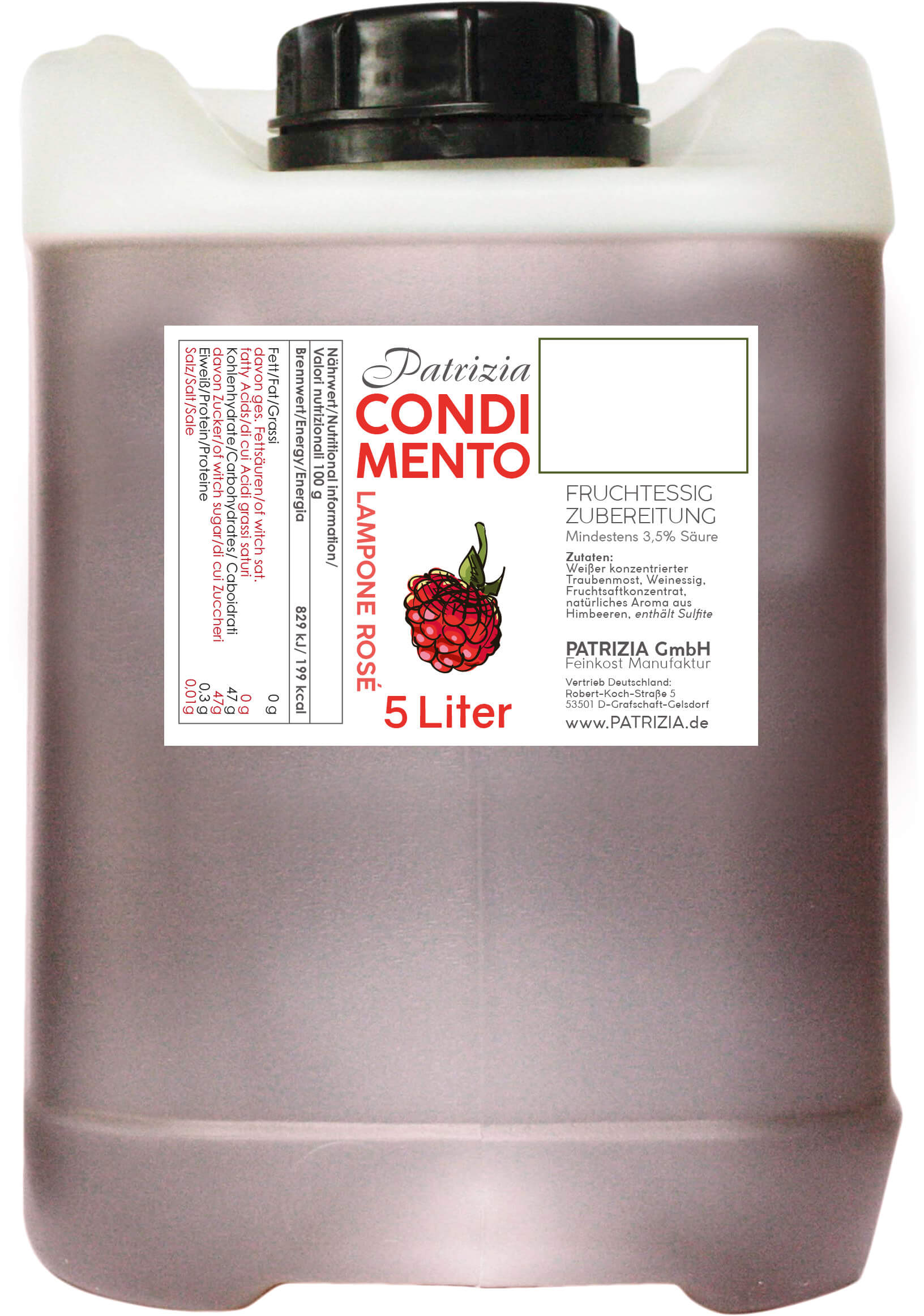 Condimento Himbeer Rosé - 5 l Kanister