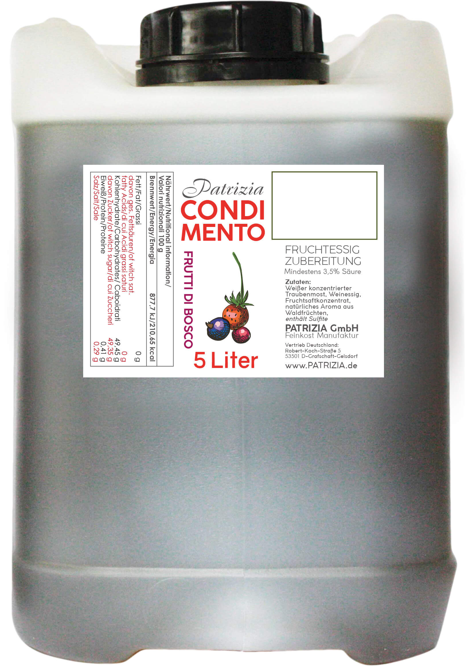 Condimento Waldfrucht - 5 L Kanister