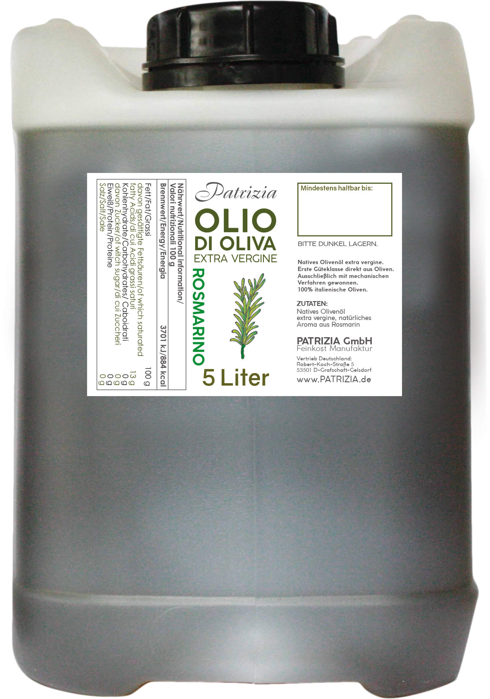 Olivenöl Rosmarin - 5 l Kanister